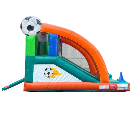 Kick and Score Soccer Inflatable Kicking Target Game with Blower by POGO Bounce House