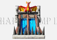 Green Dragon Inflatable Slide for Sale