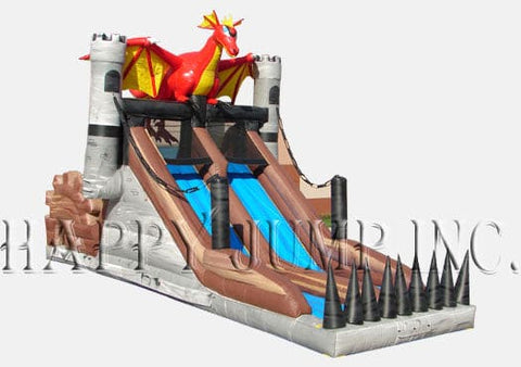 Green Dragon Inflatable Slide for Sale