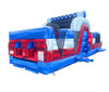 Image of MEGA Red, White, Blue 3-Piece Inflatable Obstacle Course Trio, with Blower