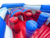 Image of 30' Red White and Blue Marble Inflatable Obstacle Course with Blower