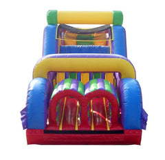 40' Retro Inflatable Obstacle Course with Blower