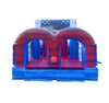 Image of 40' Red White Blue Marble Inflatable Obstacle Course with Blower