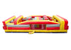 Image of 7-Element Red Marble Inflatable Obstacle Course with Blower