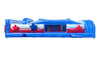 Image of 7-Element Red White and Blue Marble Inflatable Obstacle Course with Blower