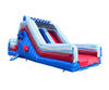 Image of 30' Red White and Blue Marble Rock Climb Slide with Blower