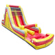 47' Red Marble Mega Inflatable Rock Climb Slide with Blower and Detachable Pool, Wet/Dry