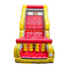 Image of 47' Red Marble Mega Inflatable Rock Climb Slide with Blower and Detachable Pool, Wet/Dry