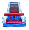Image of 40' Red White and Blue Marble Inflatable Rock Climb Slide with Blower