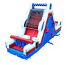 Image of 40' Red White and Blue Marble Inflatable Rock Climb Slide with Blower