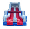 Image of 40' Red White and Blue Marble Inflatable Rock Climb Slide with Blower