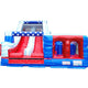 Radical Run Obstacle Course with Blower - Red White and Blue Marble