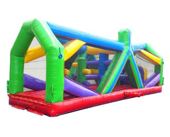 30' Retro Radical Run Extreme Unit #1 Inflatable Obstacle Course with Blower