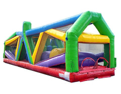 40' Retro Radical Run Extreme Unit #3 Inflatable Obstacle Course with Blower