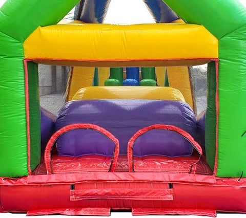 40' Retro Radical Run Extreme Unit #3 Inflatable Obstacle Course with Blower