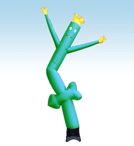 12' Inflatable Tube Man with Blower - Green Arrow