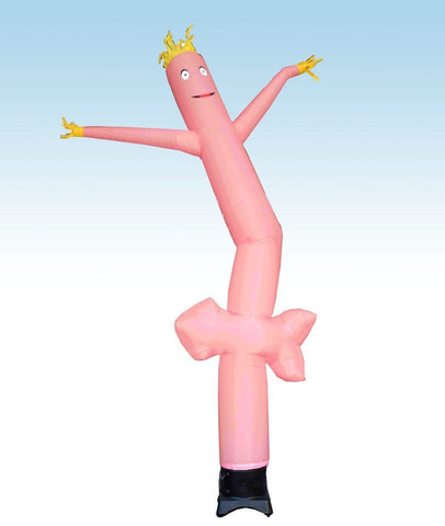 12' Inflatable Tube Man with Blower - Pink Arrow
