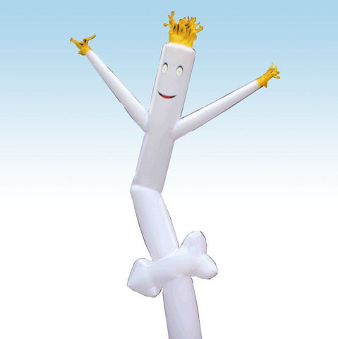 12' Inflatable Tube Man - White Arrow