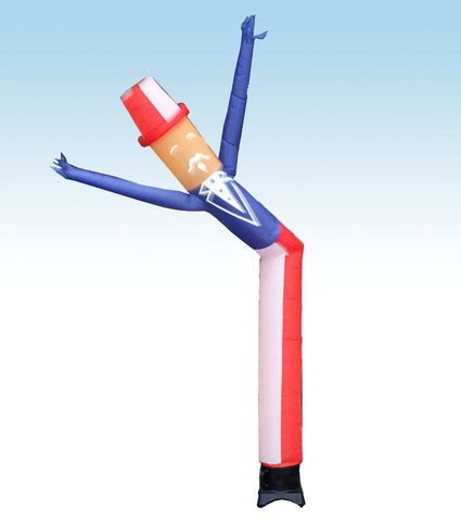 12' Inflatable Tube Man with Blower - Uncle Sam