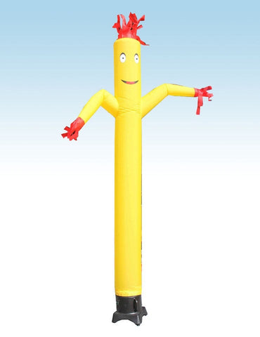 12' Inflatable Tube Man with Blower - Standard Yellow