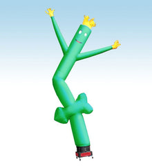 18' Fly Guy Inflatable Tube Man with Blower - Green Arrow