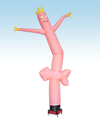 18' Fly Guy Inflatable Tube Man with Blower - Pink Arrow
