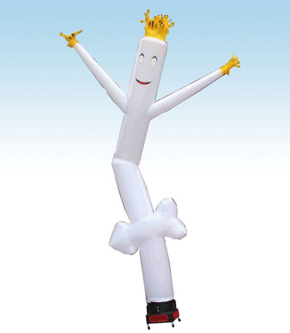 18' Inflatable Tube Man with Blower - White Arrow