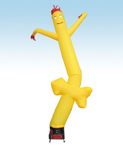18' Inflatable Tube Man with Blower - Yellow Arrow