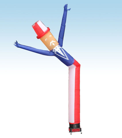 18' Inflatable Tube Man with Blower - Uncle Sam