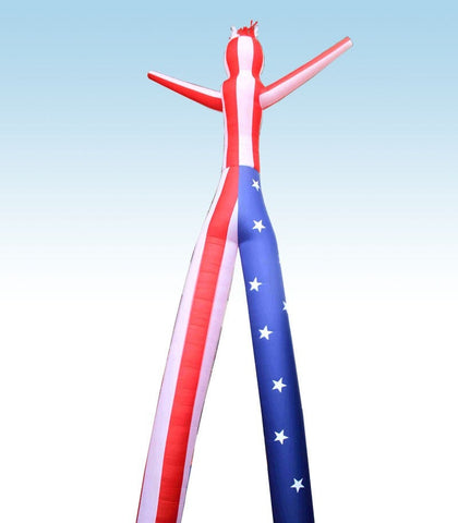 18' Inflatable Tube Man - US Flag 2 Legs