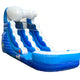 12' Rental Lite Blue Wave Inflatable Water Slide with Blower