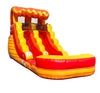 Image of 12' Rental Lite Fire Marble Inflatable Water Slide with Blower