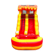 12' Rental Lite Fire Marble Inflatable Water Slide with Blower