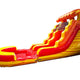 15' Rental Lite Fire Marble Tropical Inflatable Water Slide with Blower