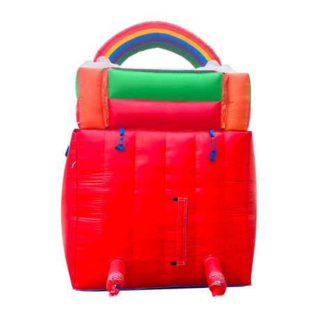 15' Rental Lite Rainbow Cloud Inflatable Water Slide with Blower and Pool