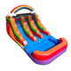 12' Rental Lite Rainbow Double Lane Inflatable Water Slide with Blower
