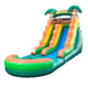 15' Rental Lite Tropical Inflatable Water Slide with Blower and Pool