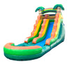 Image of 15' Rental Lite Tropical Inflatable Water Slide with Blower and Pool