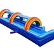 30' Blue Marble Inflatable Splash and Ride Waterslide with Blower