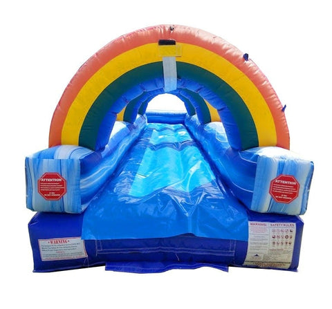  30' Blue Marble Splash and Ride Slide with Blower