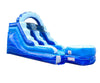 Image of 12' Blue Marble Inflatable Water Slide with Blower