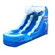 12' Tall Blue Marble Wave Inflatable Water Slide with Blower