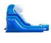 Image of 12' Tall Blue Marble Wave Inflatable Water Slide with Blower