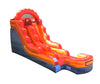 Image of Save on 12' Fire Red Marble Commercial Inflatable Water Slide with Blower