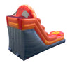 Image of Save on 12' Fire Red Marble Commercial Water Slide with Blower