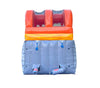 Image of 12' Tall Fire Red Marble Wave Inflatable Water Slide with Blower
