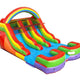 12' Rainbow Double Lane Inflatable Water Slide with Blower