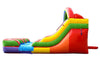 Image of Sale on 12' Rainbow Double Lane Commercial Water Slide with Blower