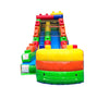 Image of 15' Tall Building Block Inflatable Water Slide with Blower