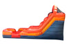 Image of Save on 15' Fire Marble Inflatable Water Slide with Blower